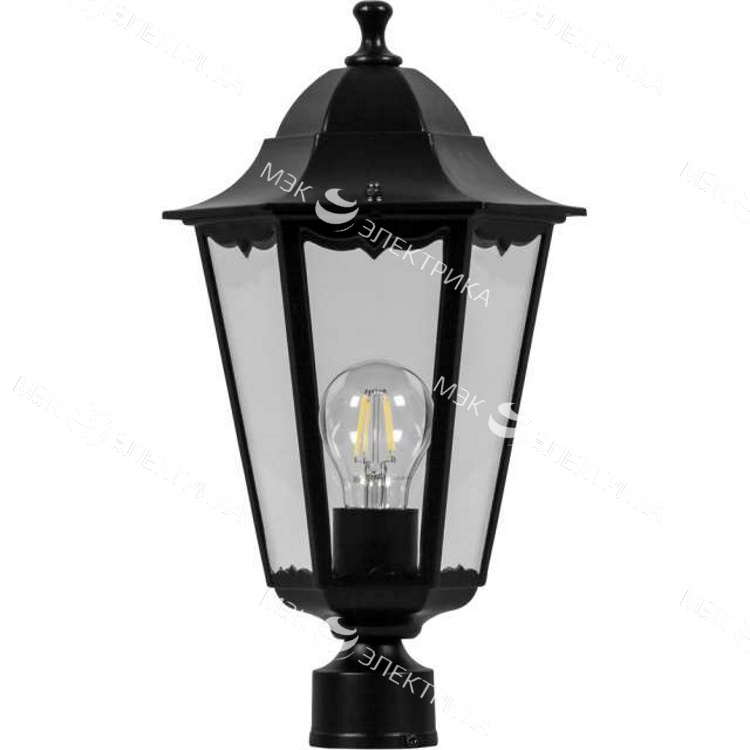 Светильник садово-парковый, 100W 230V E27 черный, 6203/PL6203