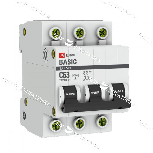 Автомат ASD ВА 47-63 3P C4