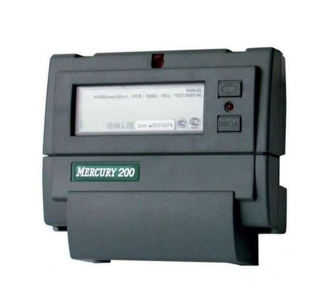 Счетчик электроэнергии Меркурий 200.02 однофазный, многотарифный, 5(60)А, кл. точ. 1.0