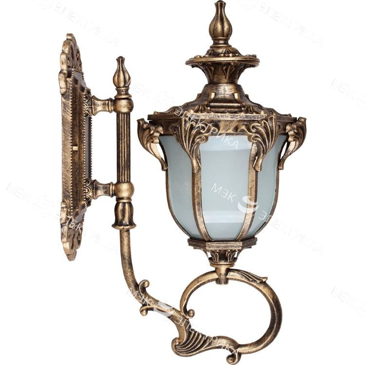 Светильник садово-парковый 60W 230V E27 черное золото, PL4051 "Флоренция" Feron