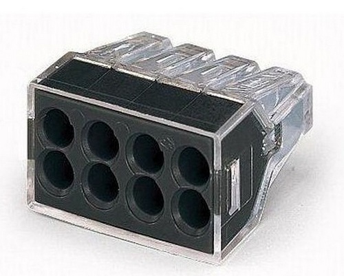 Клемма WAGO 773-328 на 8 провод.1-2,5мм (прозрачный) 24А б/п(снят)