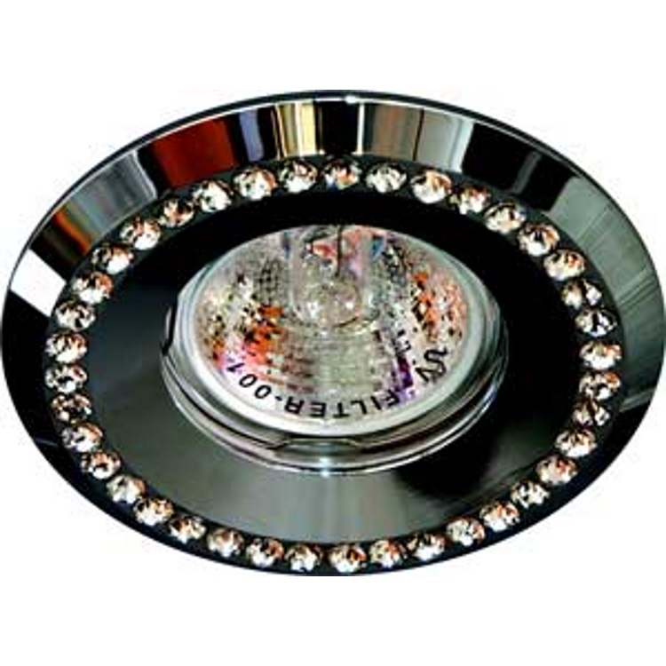 Светильник потолочный MR16 MAX50W 12V G5.3, прозрачный, черный, DL104-C