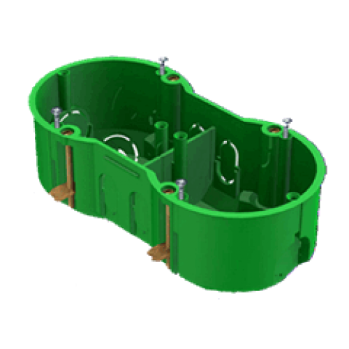 Подрозетник 2-ой зелен. (М)