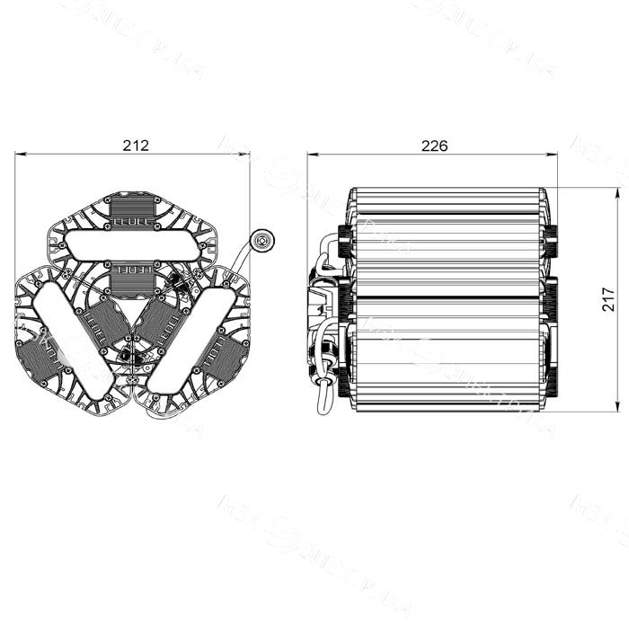 L-lego II 165/135/Д/5,0K/L100/01/IKIX-33/220AC IP66