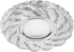 Светильник встраиваемый с белой LED подсветкой Feron CD935 потолочный MR16 G5.3 прозрачный