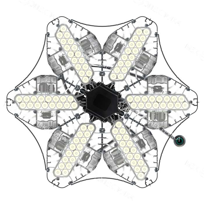 Светильник L-lego II 330/270/Г60/5.0K/L100/01/IKIX-36/220AC IP66 подвесное крепление LEDEL LII130