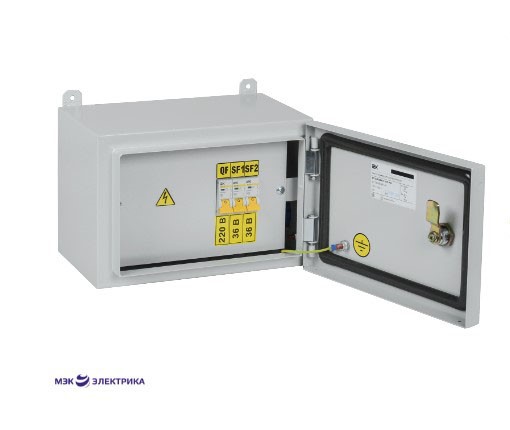 Ящик с понижающим трансформатором ЯТП - 0,25 220/36 IP65 (2 авт) (225x150x125)