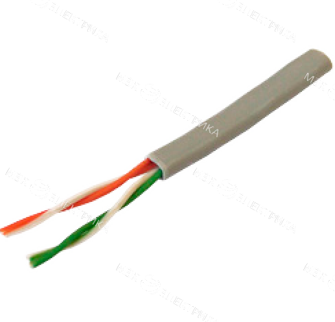 Кабель витая пара U/UTP кат.5E 2х2х24AWG медь (305м) сер. сер. (м) PROCONNECT 01-0027