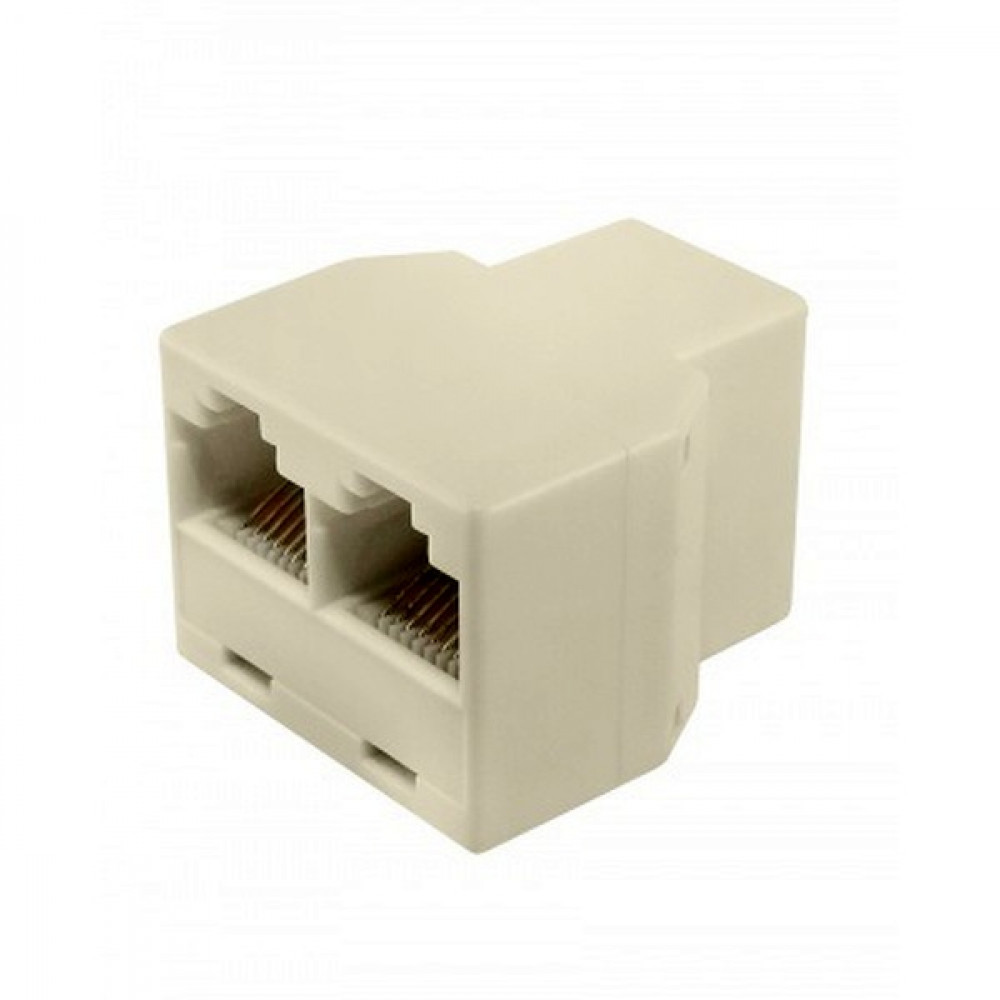 Двойник комп. гнезд.-2 гнезд. 8P-8C (уп.50шт) Rexant 03-0103