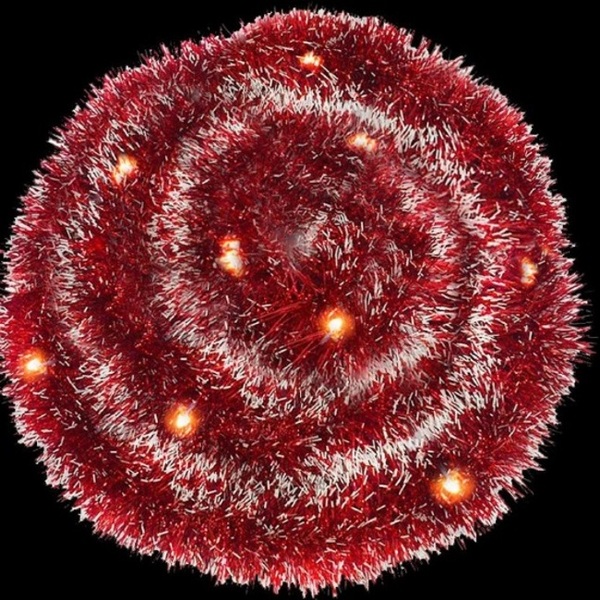 Гирлянда "Мишура красная", CL404