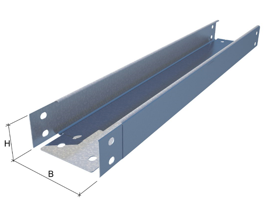 Лоток неперф. 300х100 L=3000мм. S=0.8мм. "РЭКС СТАНДАРТ"