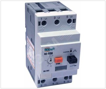 DEKraft Автоматический выключатель защиты двигателя 3P 40-63A 35кА ВА-402 