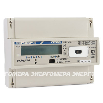 Электросчетчик СЕ300 R31 146-J 5(100)А 3*230/400В однотарифный, ЖКИ, оптопорт