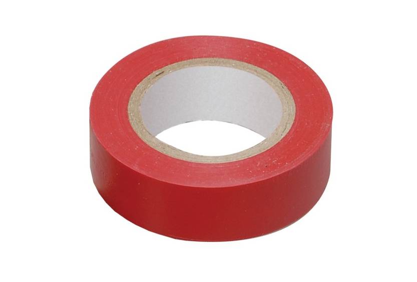 Изолента ПВХ REXANT 15 мм х 20 м, красная, упаковка 10 роликов