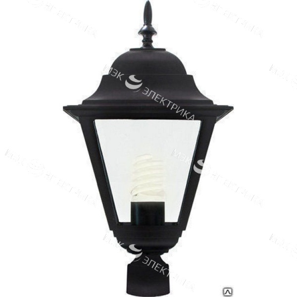 Светильник садово-парковый, 100W 230V E27 черный, 4203/PL4203