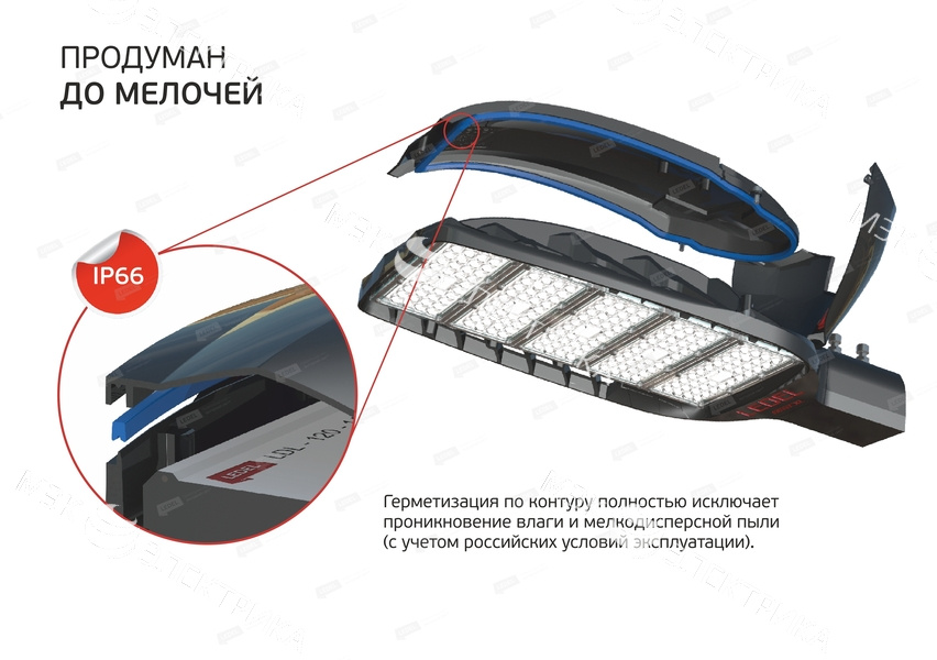 Светильник Street X1/68/Ш8M/4.0K/(L8)/MT-KM/SKX-02/220AC IP66 поворотное крепление LEDEL X1124