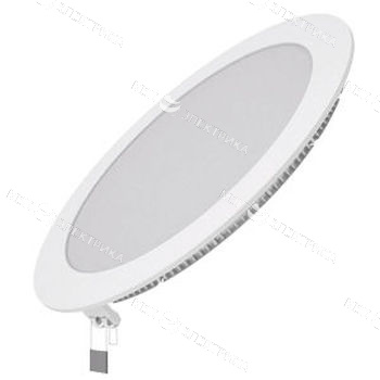 Светильник светодиодный Slim ДВО 18Вт 4000К IP20 1350лм 180-265В d210мм 225х22мм кругл. встраив. монтажный GAUSS 939111218