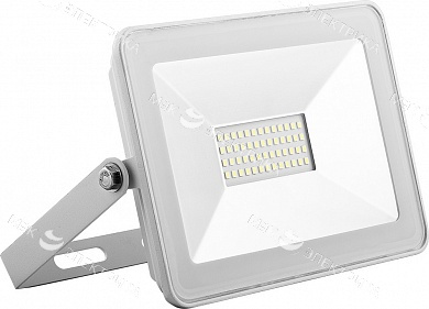 Прожектор светодиодный, 2835SMD, 30W 6400K AC220V/50Hz IP65, белый в компактном корпусе, SFL90-30