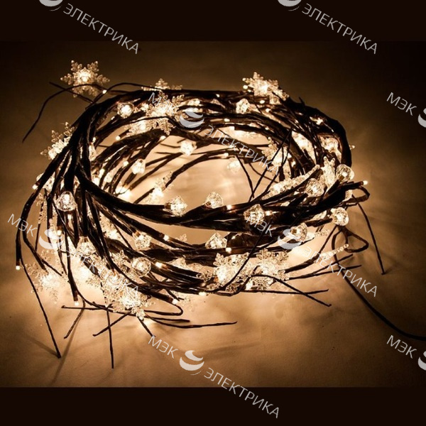 Гирлянда-ветка для дверных проемов (теплый белый), CL112