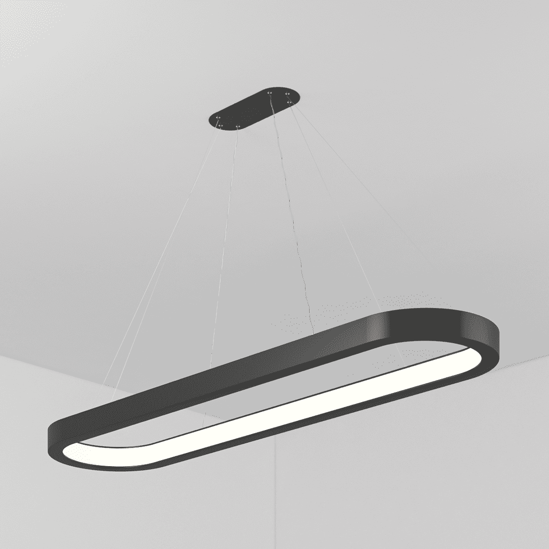 Светильник HOCKEY Свечение вниз подвесной 750х350 H60 B40 LED 27 Вт