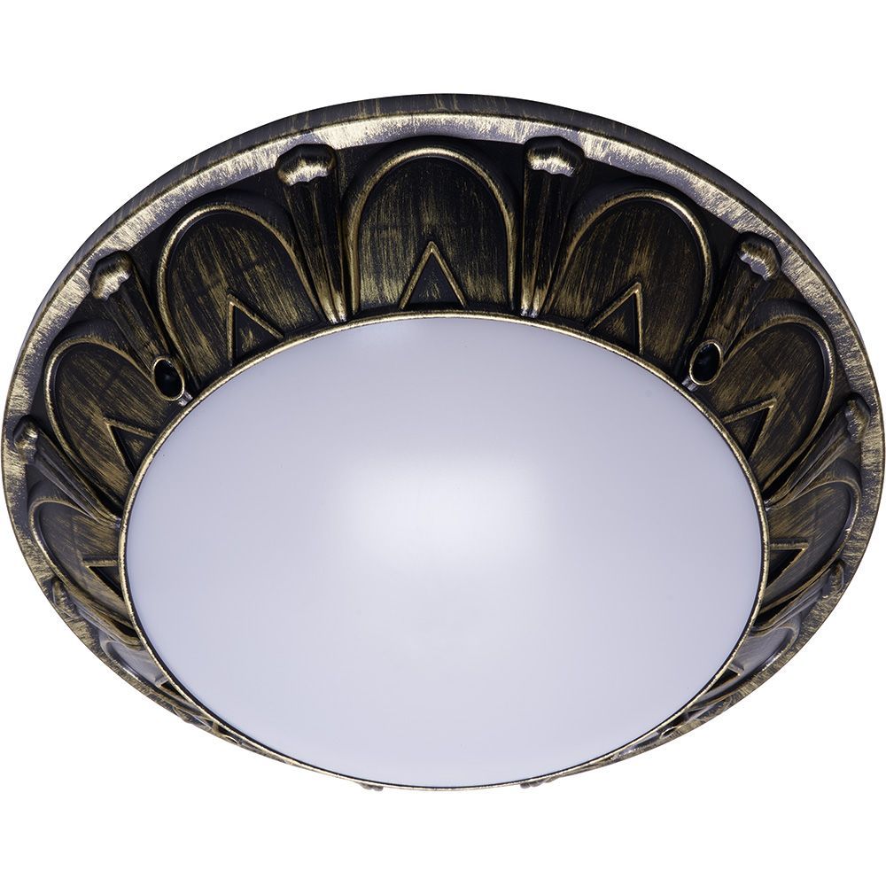 Светильник накладной IP64 , 220V,2*60Вт 2*Е27,черный- античное золото ,серии Маэстро, ФБУ 05-2*20-0