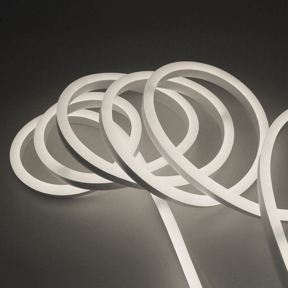 Неоновая лента светодиодная SMD 220В 2835, 120 LED/м, 6 Вт/м, 220В , IP65, Цвет: Нейтральный белый