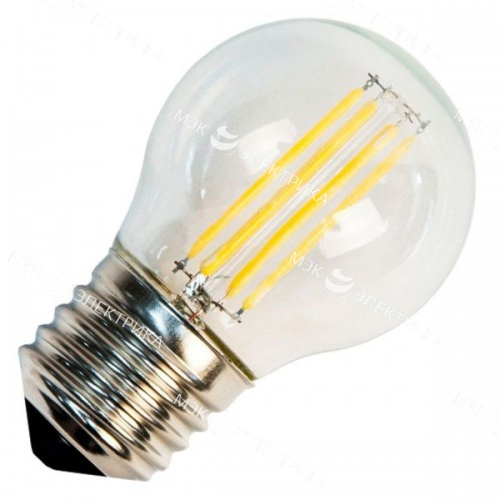 FL-LED Filament G45 7.5W E27 3000К 220V 750Лм 45*75мм FOTON_LIGHTING - лампа шарик прозрачная