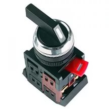 Переключатель кулачковый 2-х полюсной ALC-22 черный