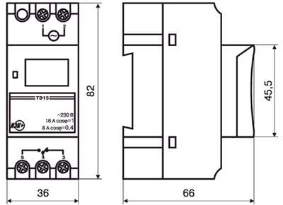 Таймер электронный недельный ТЭ-15 на DIN-рейку EKF