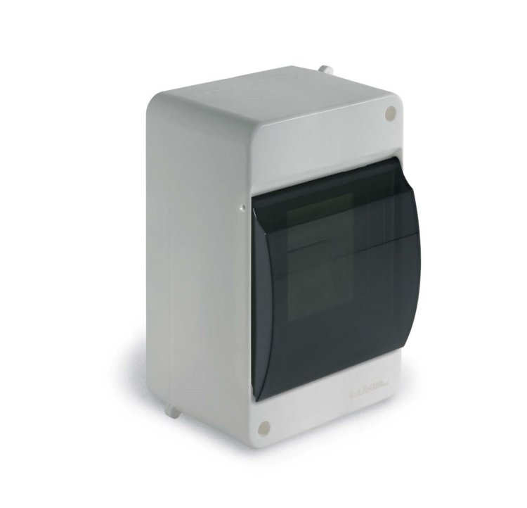 Щит навесной 2-4 мод. с дверцей, белый, IP 40 (40шт/упак)