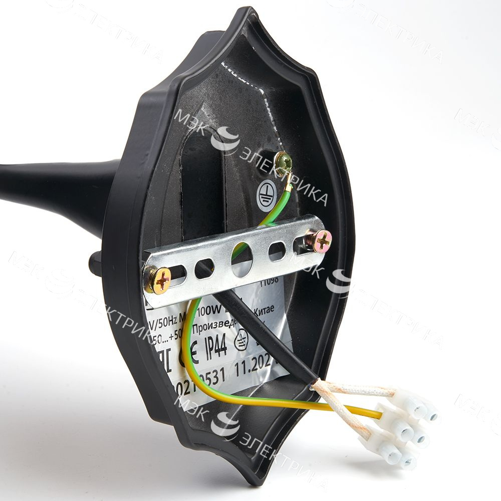 Светильник садово-парковый, 100W 230V E27 черный, 8101/PL8101