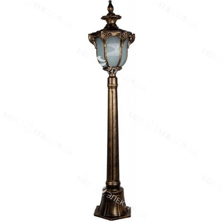 Светильник садово-парковый 60W 230V E27 черное золото, PL4056 "Флоренция" Feron