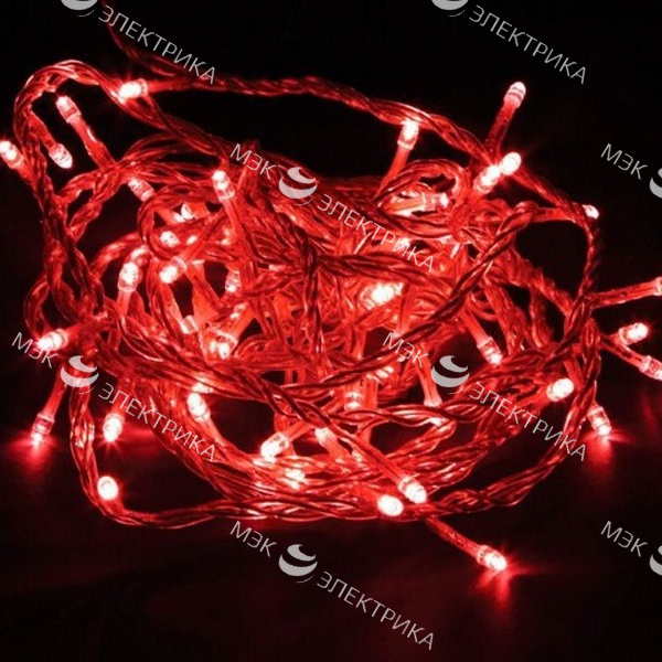 Гирлянда линейная красная 2м, CL02