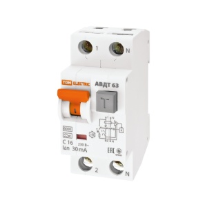 АВДТ-063Про, 1P+N, 16А, idn-30mA тип А