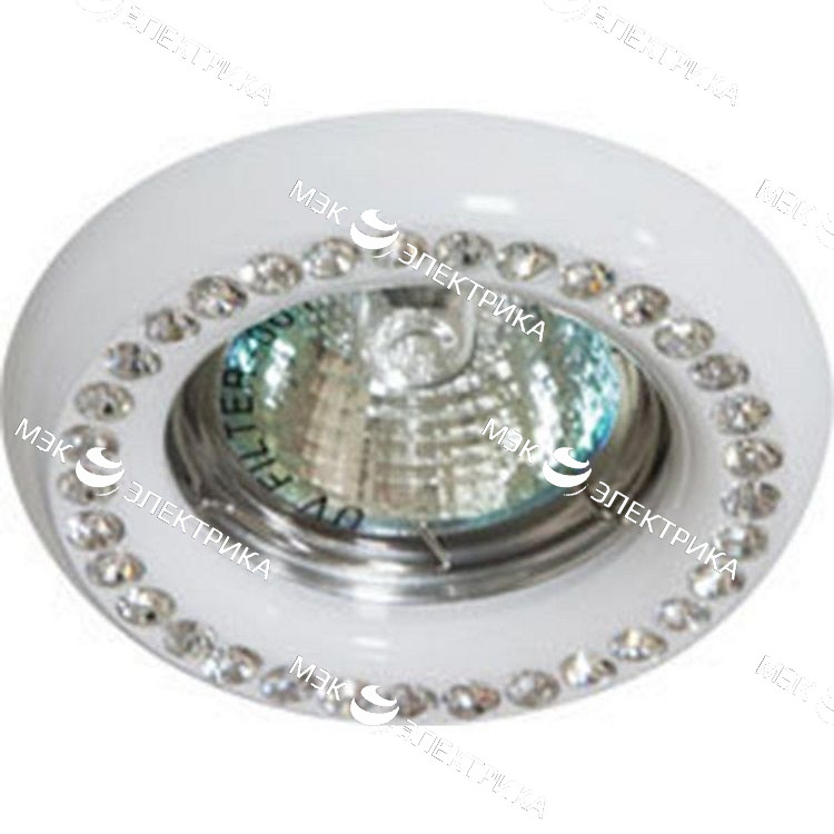 Светильник потолочный MR16 MAX50W 12V G5.3, прозрачный, белый, DL113-C