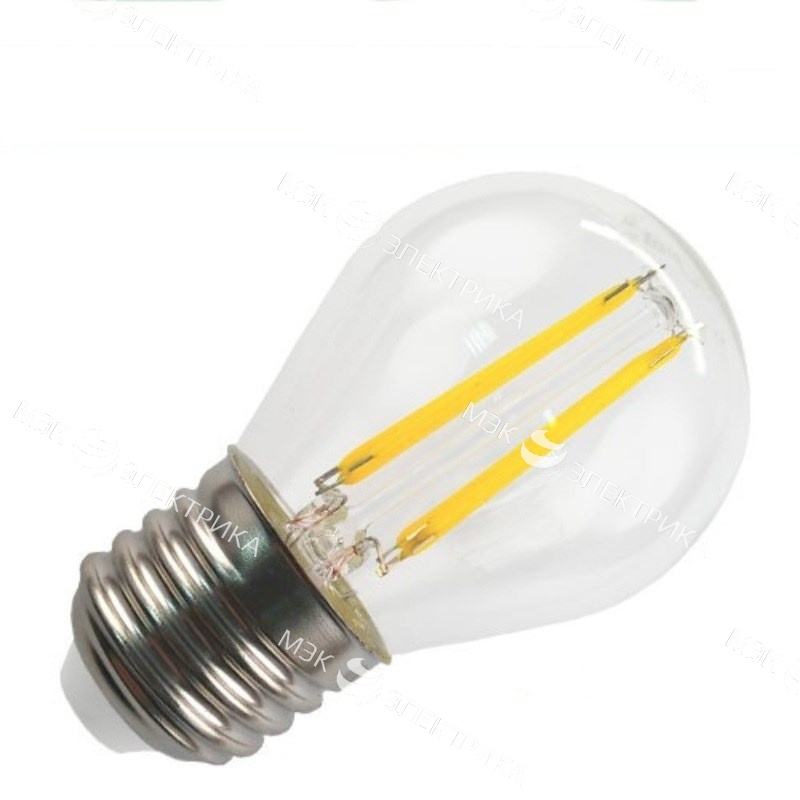 FL-LED Filament G45 6W E27 3000К 220V 600Лм 45*75мм FOTON_LIGHTING - лампа шарик прозрачная