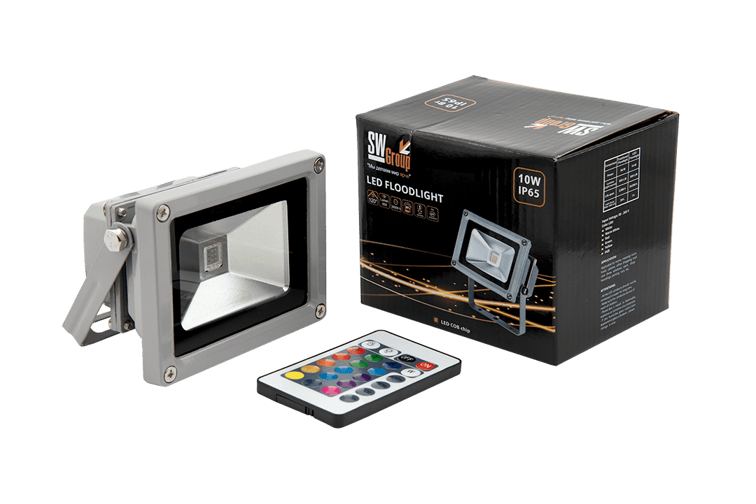 Прожектор светодиодный COB RGB