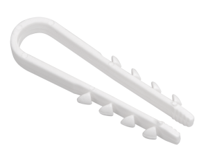 Дюбель-хомут ДХ 19-25 нейлон бел. (уп.100шт) Fortisflex 57551