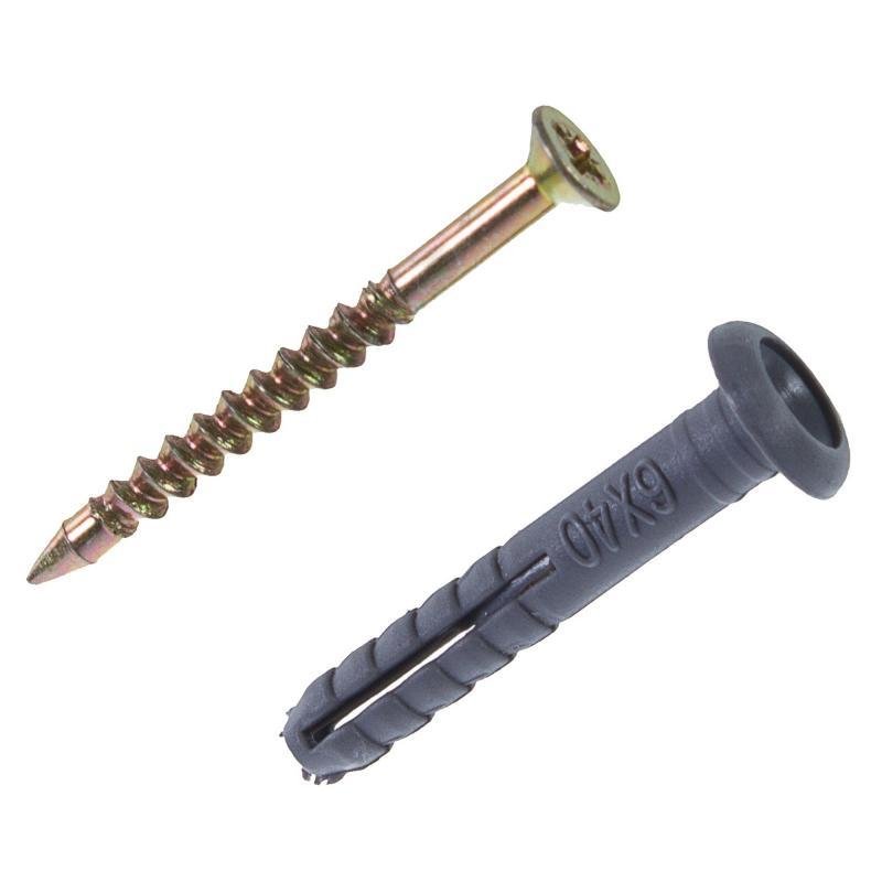 Дюбель-гвоздь SR, потай 6х40 (200 шт)