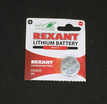 Элемент питания литиевый CR2025 3В 160мА.ч (блист.5шт) Rexant 30-1107