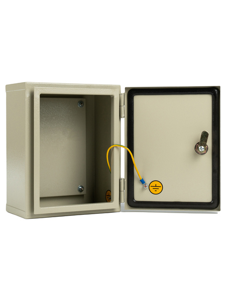 Щит с монтажной панелью ЩМП - 00 МЭК (270х210х140) IP65 (Металлокорпус)