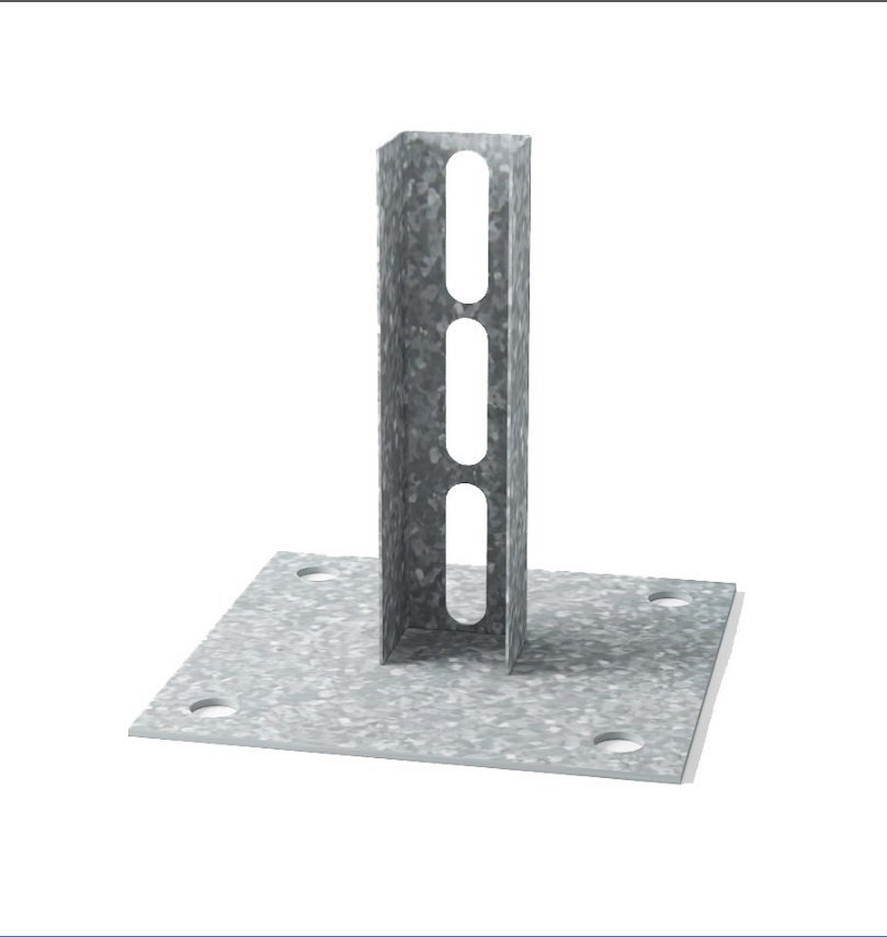 Основание потолочной стойки L=150мм. S=1.5мм. "РЭКС СТАНДАРТ"