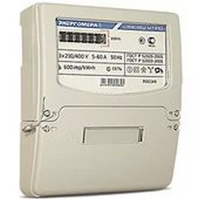 Электросчетчик ЦЭ6803В 1 230В 5-60А 3ф. 4пр. М7 Р32 однотарифный, ОУ
