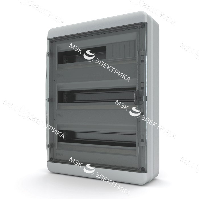 Бокс навесной IP-65 54 модулей прозр/черный BNK 65-54-1
