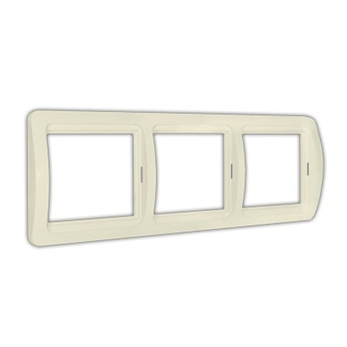 Рамка горизонтальная 3-х м. белая "ВАЛЕРИ"