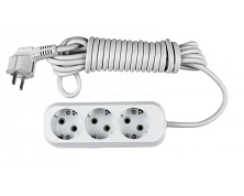 Удлинитель УЗ-З-3 3-х местн 3м. с з/к АБС пластик