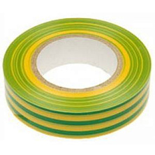 Изолента ПВХ 15х20мм жёлто-зеленая