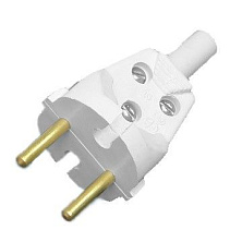 Вилка универсальная без заземления В-6-001